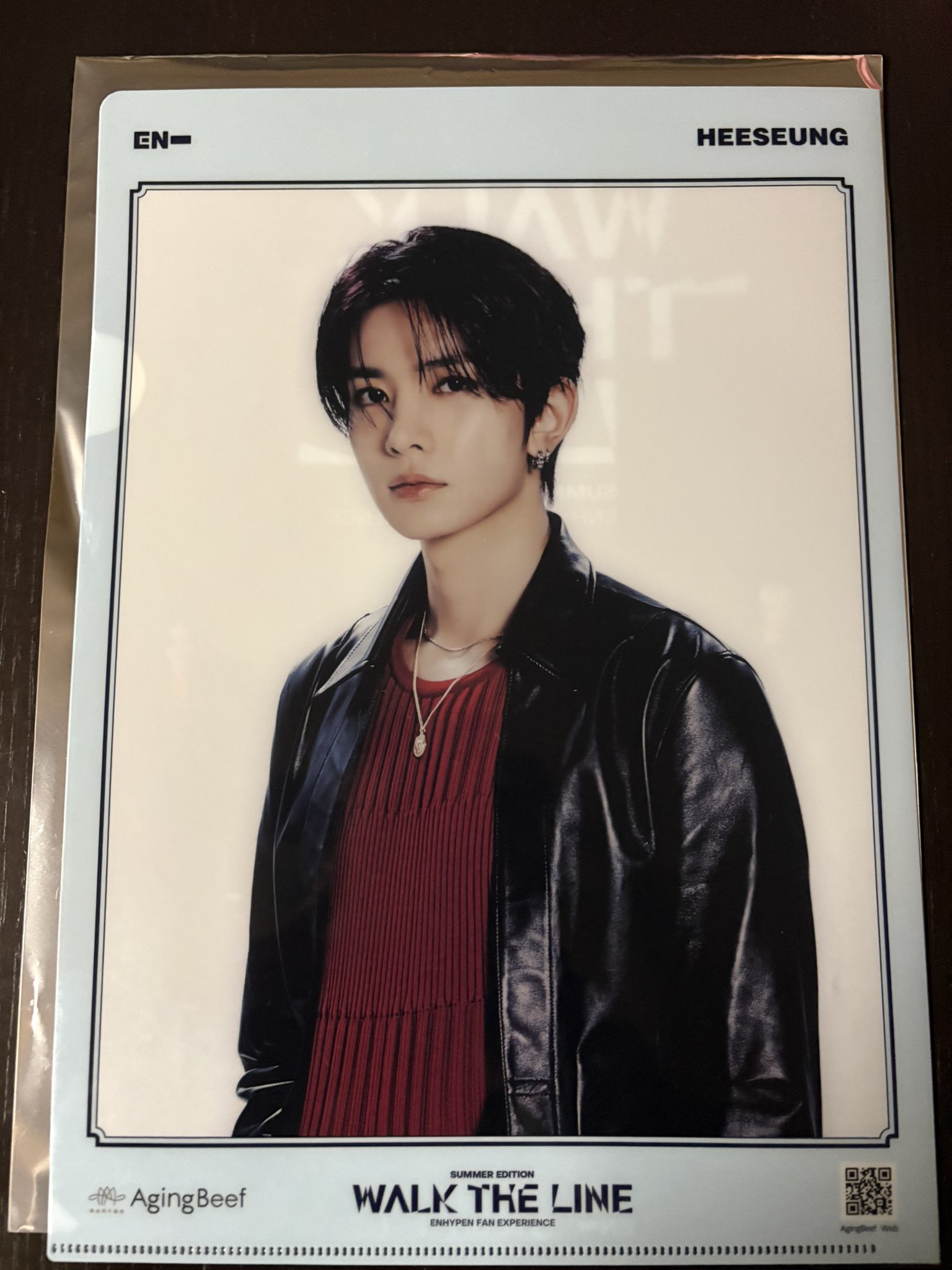 ENHYPEN HEESEUNG エイジングビーフWTLクリアファイル 🦊 はる 🦊 on X: 