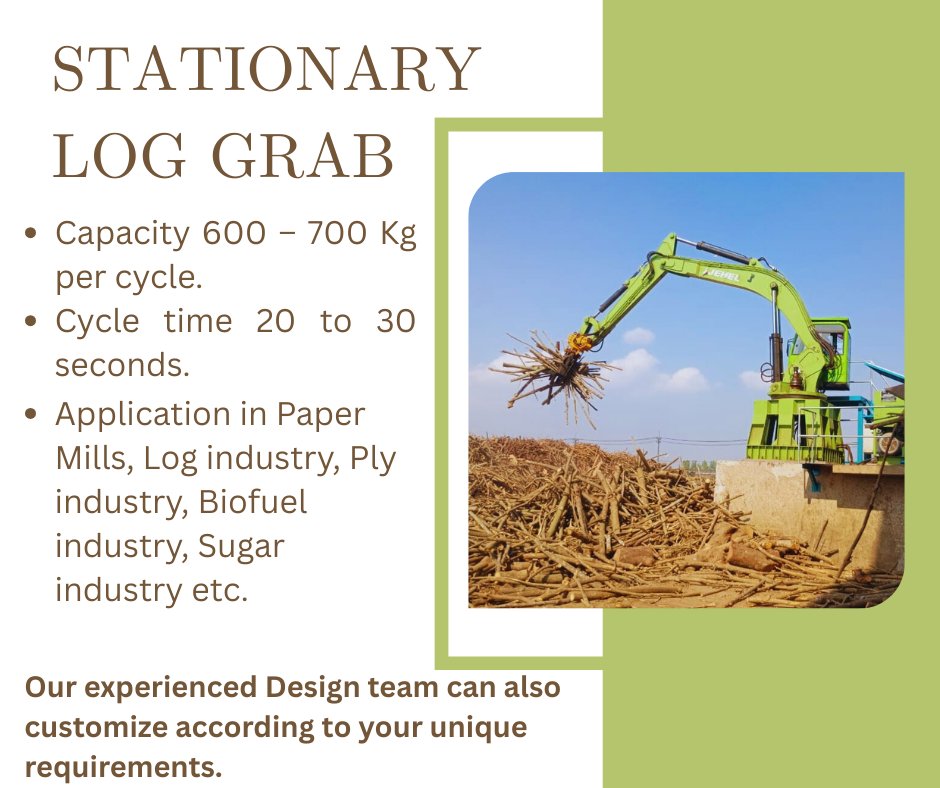JEHELhydraulics's tweet image. Heavy-duty. Low maintenance. Precision grip. JEHEL Stationary Log Grab—your reliable material handling partner.
#LogHandling
#MaterialHandling
#StationaryLogGrab
#HeavyMachinery
#IndustrialEquipment
#TimberIndustry
#ForestryMachinery
#WoodProcessing
#HydraulicEquipment
#JEHEL