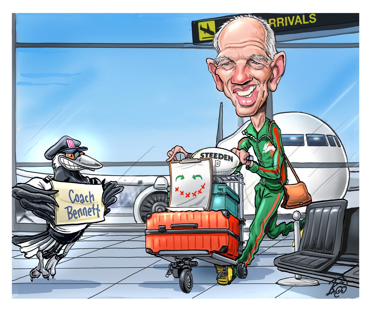 Scott Bailey (@boobaileytele) on Twitter photo HOMECOMING Supercoach #waynebennett heads back to Brisbane friday on the 40th anniversary of Brisbane Souths premiership. <a href="/craddock_cmail/">Robert Craddock</a> and <a href="/badel_cmail/">Pete Badel</a> take a look back at the 'against the odds' win and the impact it still makes today. My art for <a href="/telegraph_sport/">Telegraph Sport</a> <a href="/cmail_sport/">Courier Mail Sport</a> HOMECOMING Supercoach #waynebennett heads back to Brisbane friday on the 40th anniversary of Brisbane Souths premiership. <a href="/craddock_cmail/">Robert Craddock</a> and <a href="/badel_cmail/">Pete Badel</a> take a look back at the 'against the odds' win and the impact it still makes today. My art for <a href="/telegraph_sport/">Telegraph Sport</a> <a href="/cmail_sport/">Courier Mail Sport</a>