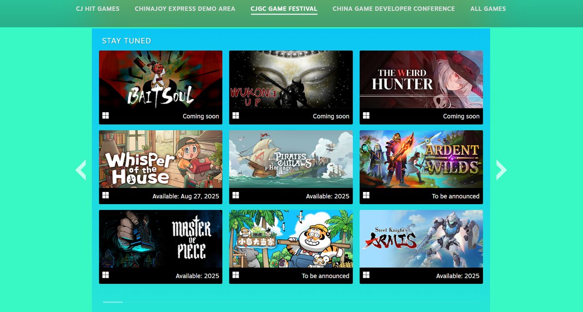 Fabled Game Studio (@fabledgame) on Twitter photo Excited to share that our game is now being showcased globally via the #ChinaJoy Game Show Steam page! 🌟
store.steampowered.com/sale/chinajoy2…
#indiegame #SteamGames #indiedev #2025ChinaJoy Excited to share that our game is now being showcased globally via the #ChinaJoy Game Show Steam page! 🌟
store.steampowered.com/sale/chinajoy2…
#indiegame #SteamGames #indiedev #2025ChinaJoy