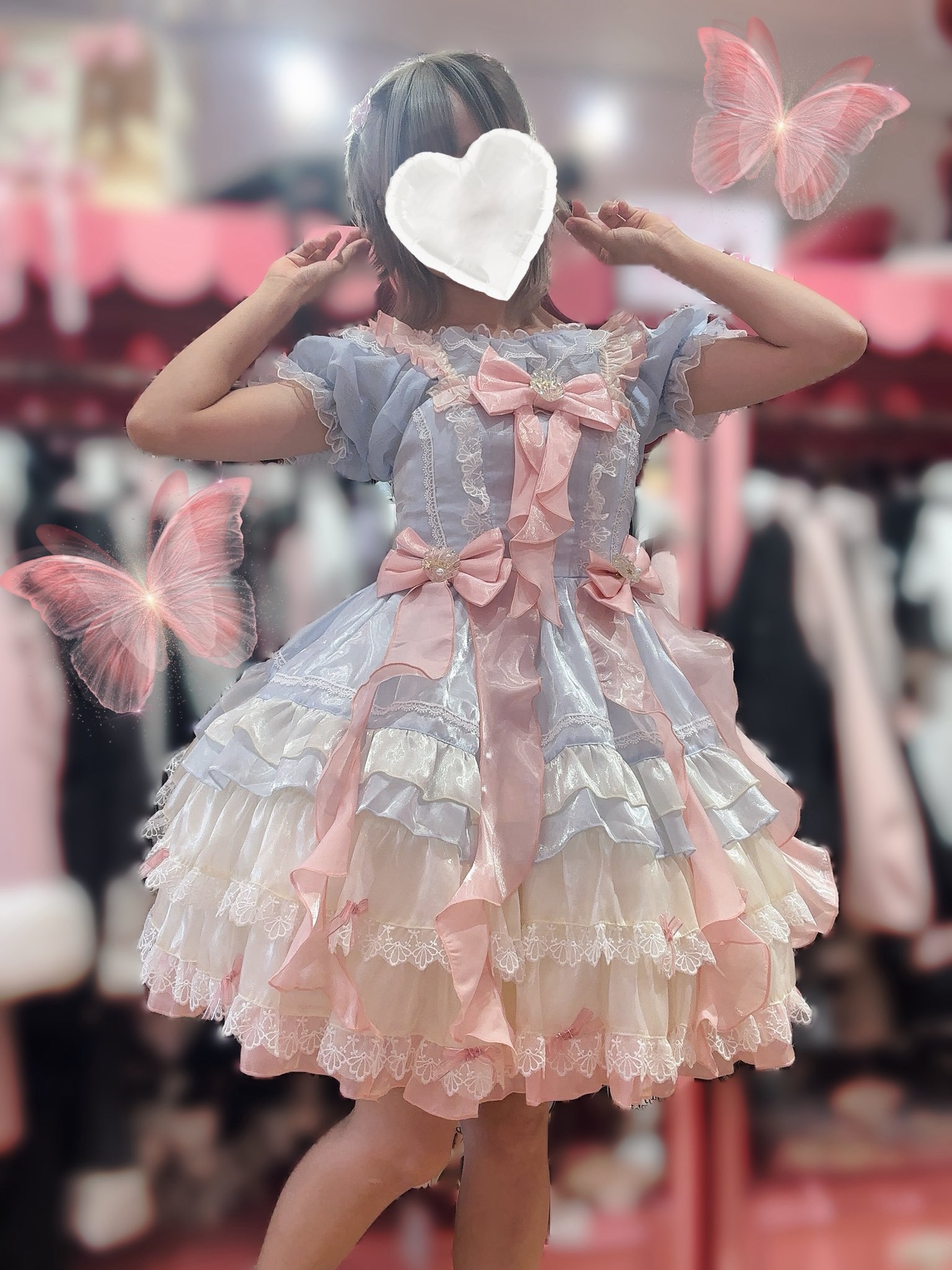 alice auaa Sleeps in water スカート　ベージュ Last one】【ToAlice】L1597フリルたっぷりドールジャンパー