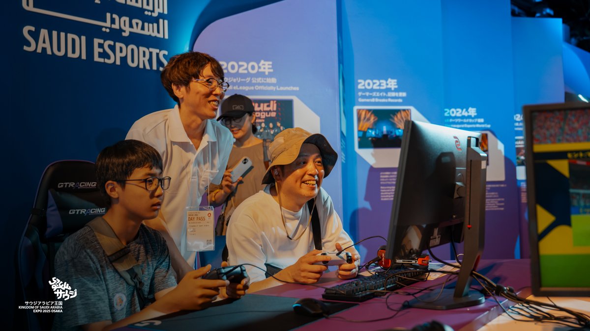 KSAexpo2025's tweet image. 熱気、興奮、そして純粋なアドレナリン全開🎮🔥
eスポーツ：ゲーム・オンで体験していただいてます。