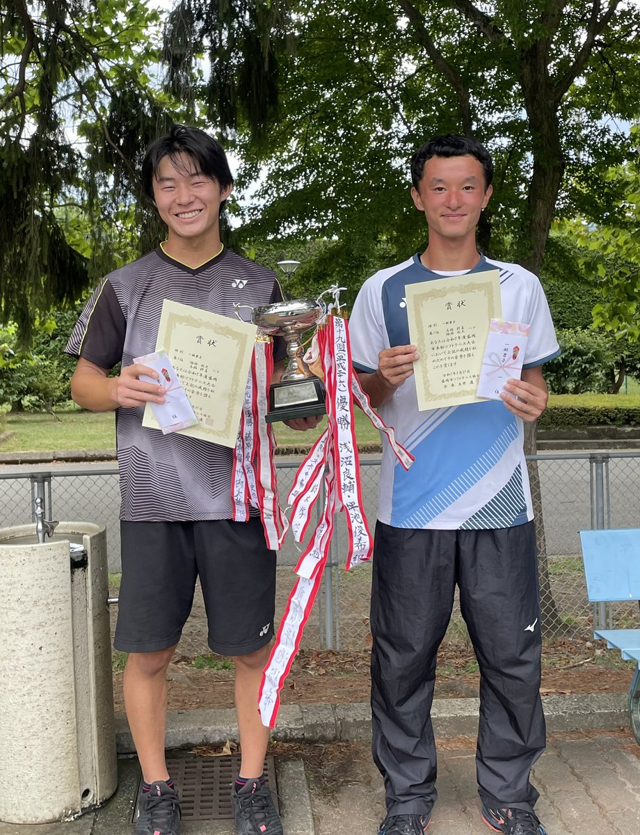 ganteni's tweet photo. 7月27日(日)
盛岡市長杯ソフトテニス大会

男子8ペアが参加しました。

【結果】
第1位　猫塚・高橋(3年・3年)

応援ありがとうございました。
競技会も頑張りましょう。 https://t.co/bBg3HjF0rb