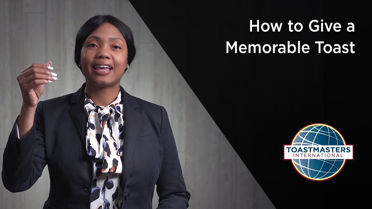 "I would like to propose a toast." 🍷✨

 It’s a simple phrase, but behind it lies the power to inspire, honor, and connect.

Watch this short video for insights on how to give a toast people will remember:

 youtu.be/hZc2l3Pm2Sk?si…
