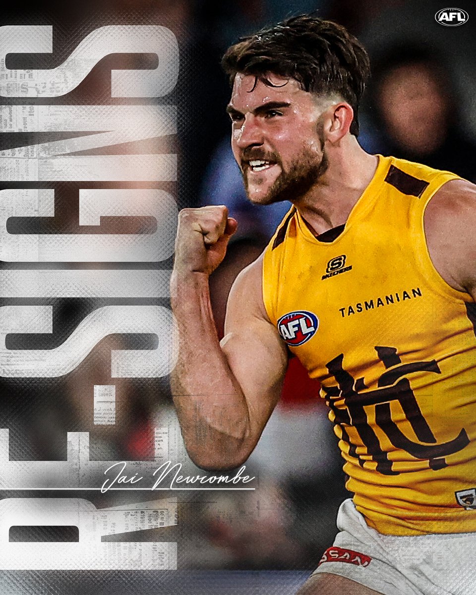 Jai Newcombe has committed to the Hawks until 2032 ✍️

<a href="/JoshGabelich/">Josh Gabelich</a> has the details: afl.com.au/news/1376946
