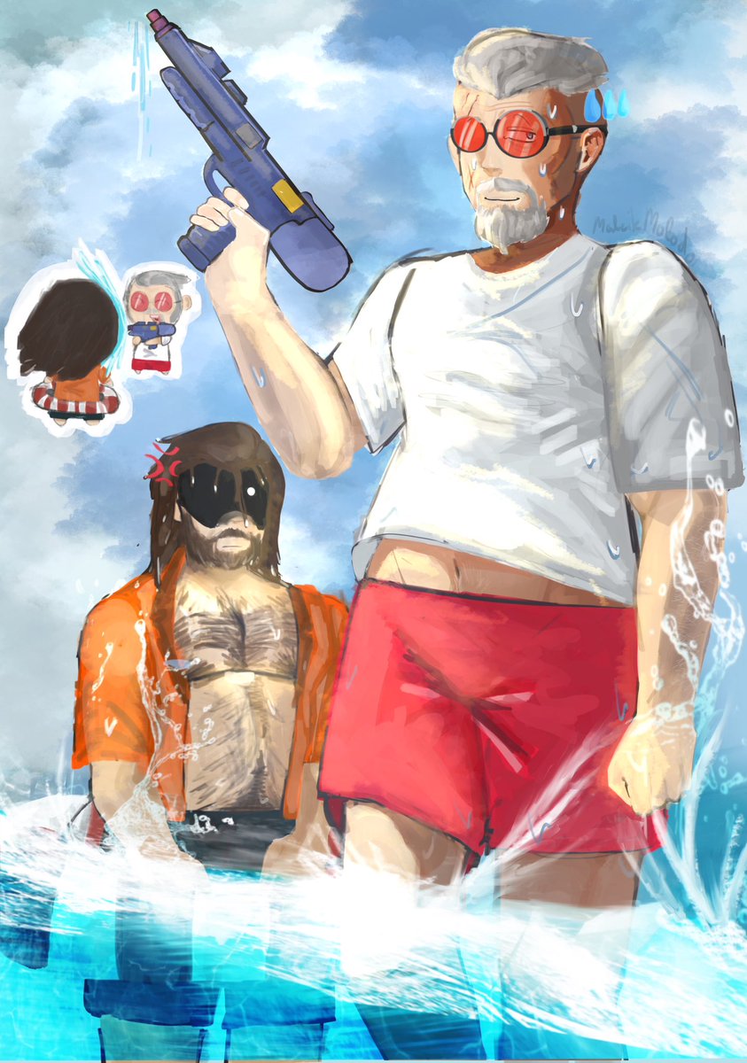 MalcikMolodoi's tweet image. My contribution to the zine!!!!

#ApexSwimSuitEdition