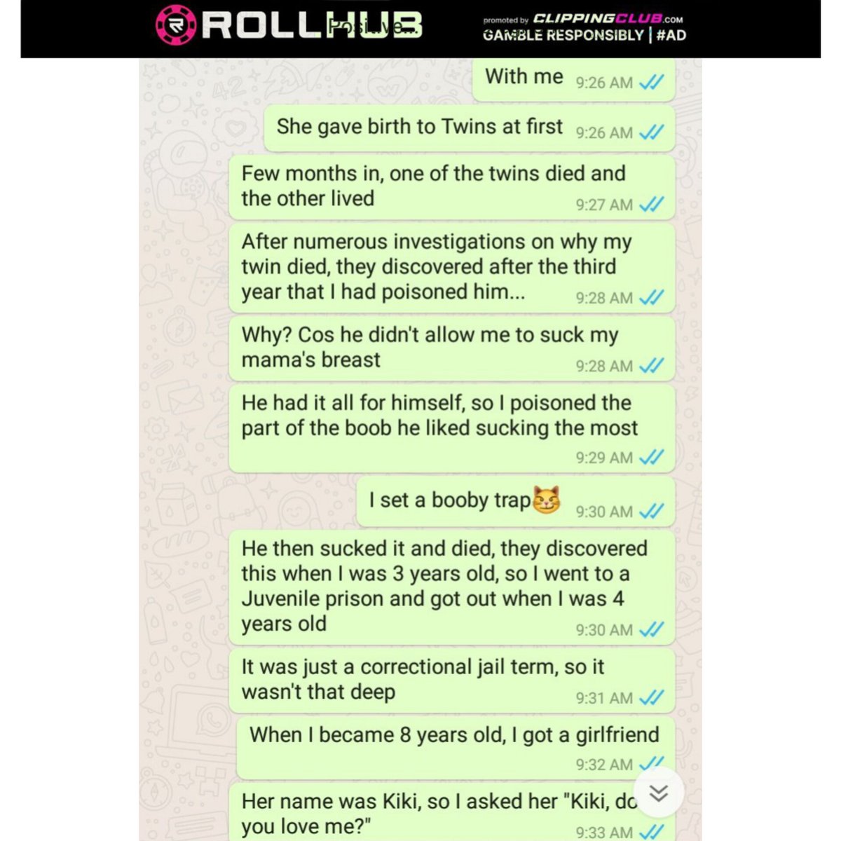 This hilarious short chat might just be all you wanna read today😹

A thread👇😂