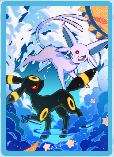 ポケポケ新周辺グッズ】 周辺グッズ「エーフィ＆ブラッキー」つきポケ