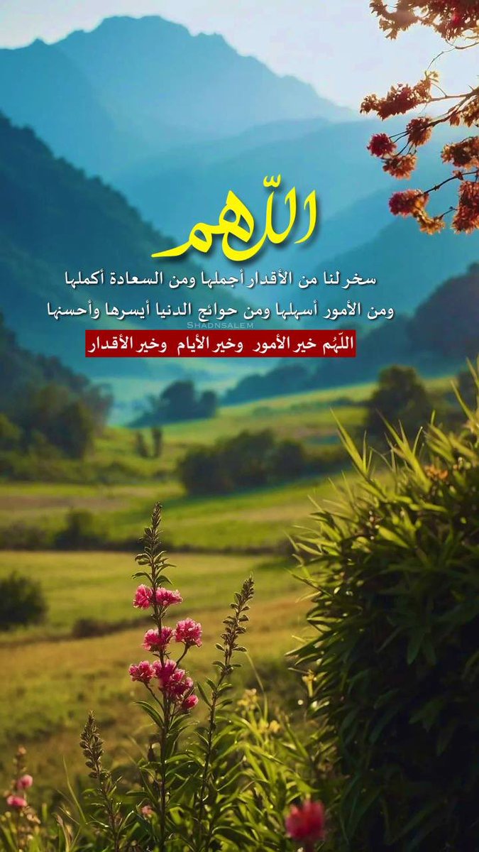 🖌️#اللهــــــــم…،،،،،….. ،،،💐🍃🌼
ارزقنـا سكينة في #القلـوب وصفاءً في 
النـوايـا، وبركـةً في الأرزاق، وصحـةً في 
الأجساد، ورضى منك لا يزول.
        🔸#صبــــاح_الخيــر🔸
