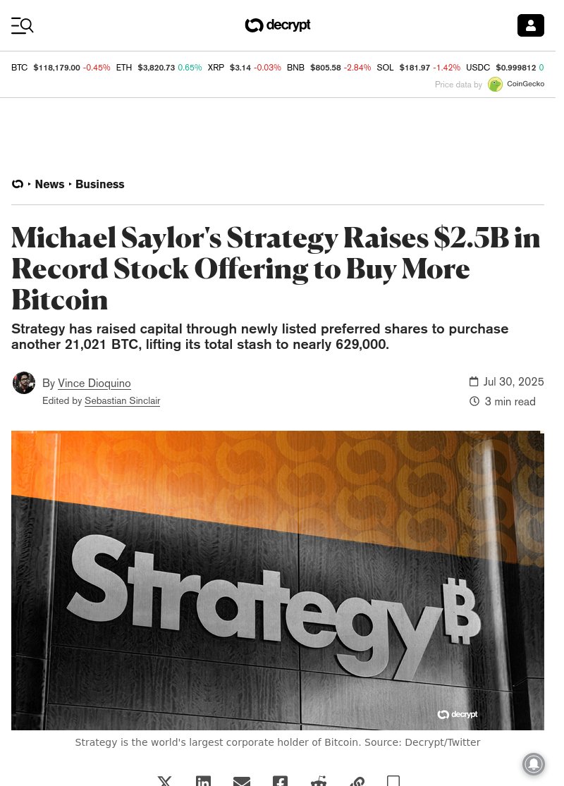 rayan_bibiloni's tweet image. BREAKING NEWS :  Michael Saylor raises record $2.5B to buy more Bitcoin. cryptoeco.net/tw/10b9.html  #MichaelSaylor #Bitcoin #StockOffering