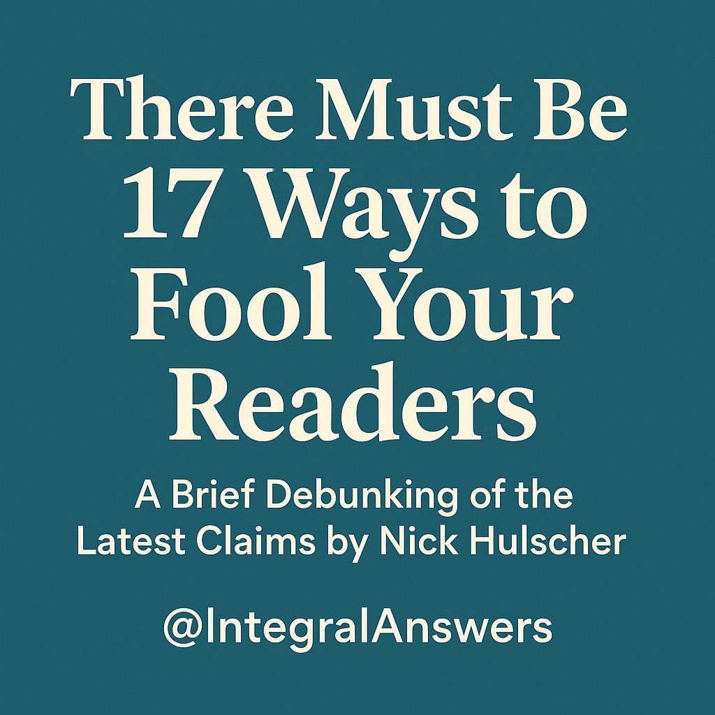 🚨 Nick Hulscher just published a list of “17 ways mRNA vaccines cause cancer.”

Let’s walk through each one—and explain why this pseudoscientific mishmash of cherry-picked data, preprints, and fearmongering doesn’t hold up.
#ScienceNotScare
<a href="/IntegralAnswers/">IntegralAnswers</a>