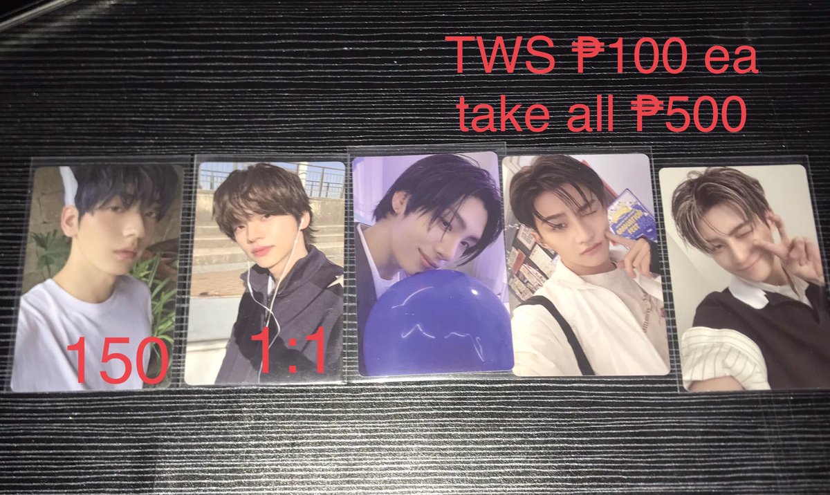 WTS LFB PH ~ #kwsbentables

TWS Last Bell and Try With Us photocards - ₱100 ea *Shinyu 1:1
TXT Soobin (Angel) Sanctuary - ₱150

:Take all - ₱500

dop: PAYO or 1 week (50% DP)
loc: mm
mop: gcash
mod: jnt direct

dm or reply to mine/inch

# soobin shinyu youngjae jihoon pc
