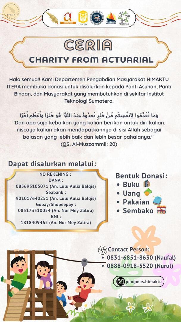 iteramfs's tweet photo. itera! buat kakak abang semua yang ingin berdonasi yuk boleh banget. bisa uang, pakaian, buku, boneka dan lain lain. pengambilan barang donasinya bisa cod juga disekitar itera. dan hasil dari donasi ini akan kami salurkan untuk ke panti asuhan nantinya😍😍 https://t.co/yUdhyYdfVG