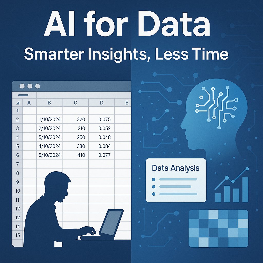 AIDataWhizGo's tweet image. From automating data cleaning to generating insights in seconds, AI is transforming how we work with data.
If you’re still using spreadsheets alone, you're falling behind.
Explore how to use AI to make your data 10x smarter. 🚀
#AIforData #DataScience #AItools #DataAnalytics…