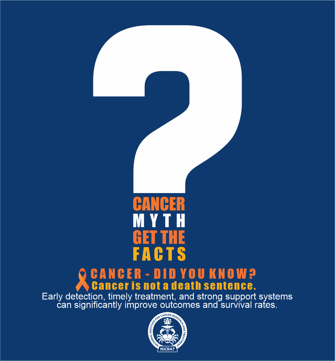🧠💡 𝗗𝗶𝗱 𝗬𝗼𝘂 𝗞𝗻𝗼𝘄?

Cancer is not a death sentence.
Early detection, timely treatment, and strong support systems can significantly improve outcomes and survival rates.

With advancements in medicine, access to care, and awareness, millions of people around the world