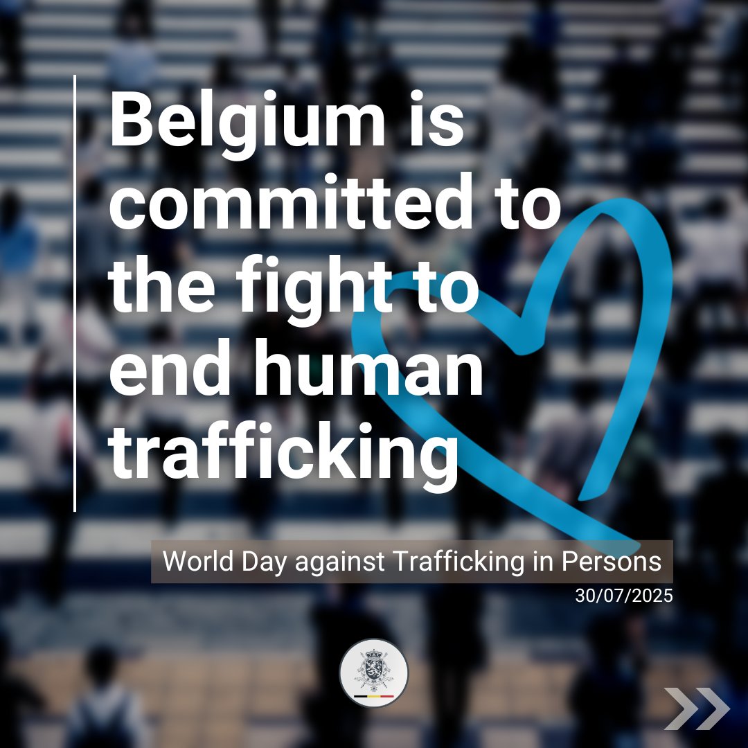 As a leading country in the fight against #humantrafficking and signatory of #BlueHeartcampaign, Belgium joins its voice with the <a href="/UNODC/">UN Office on Drugs & Crime</a> to highlight the pivotal role of law enforcement and the criminal justice system to #EndHumanTrafficking