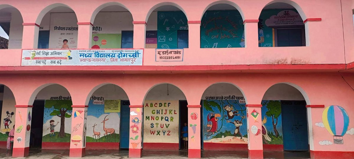 BiharEducation_'s tweet image. एक विद्यालय ऐसा भी

जहाँ दीवारें बोलती हैं, प्रेरित करती हैं और बच्चों की कल्पनाओं को उड़ान देती हैं।

📍मध्य विद्यालय, डोगच्छी (नाथनगर, भागलपुर)

#BiharEducationDept
#CreativeSchools  #VisualLearning #DecorativeWalls #InspiringEducation