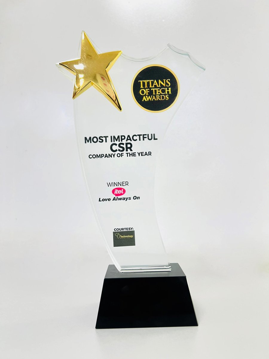 itelNigeria's tweet image. Always available to show workings! 💥👏🏾

itel has been named “Most Impactful CSR Company of the Year” at the 2025 Titans of Tech Awards. We remain committed to community impact and meaningful Corporate Social Responsibility. 

For us, love is always ON. ❤️

#LoveAlwaysOn