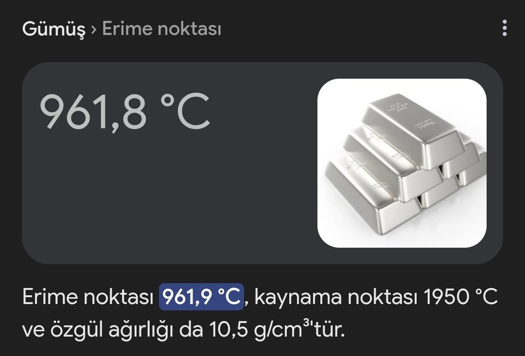 Kur'an'da ilk "gümüş" kelimesinin yer aldığı ayet Al-i İmran 14 ile gümüşün eritilerek dağlama aracı yapılacağını bildiren Tevbe 35. ayet arasında, tam olarak 962 ayet bulunmaktadır. Bu sayı ise gümüşün ERİME noktasıdır. Kur'an'ı değil insanlar, uzaylılar bile yazamaz.