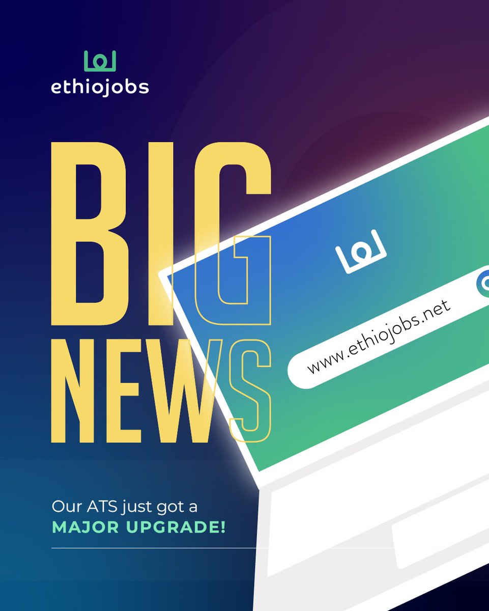 The Ethiojobs ATS just got an upgrade! - AI JD Generator - Bulk Upload -Flexible Application methods.

Log in now and explore!

#Ethiojobs #ATSRevamp #Recruitment #PromotingGrowth