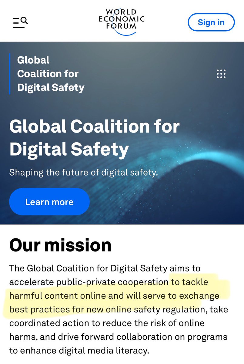 Artemisfornow's tweet photo. The online safety act didn’t happen in the UK in isolation. Remember it’s not a coincidence.

The head of Ofcom, Melanie Dawes, is a key member of WEF’s Global Coalition for Digital Safety, also pushing governments to censor anything labelled “misinformation” or “harm.”

The UK, Australia, Ireland, Singapore, Belgium, Ukraine and Brazil are already adopting or aligning with this WEF framework.

All part of the UN club.