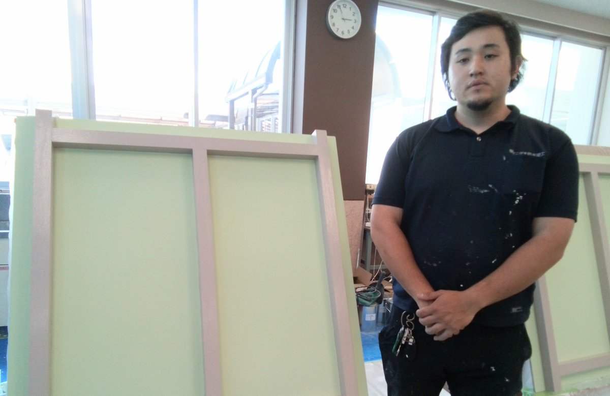 miyakun525583's tweet image. 今日は、建築塗装科の訓練日です。建築塗装科では(株)タニグチ防水塗工、(株)緒方塗装、(株)大野塗装から社員が訓練生として学科と実技を学んでいます。今日の練習の成果です(^▽^)/　＃建築塗装　　＃緒方塗装　＃大野塗装　＃タニグチ防水塗工