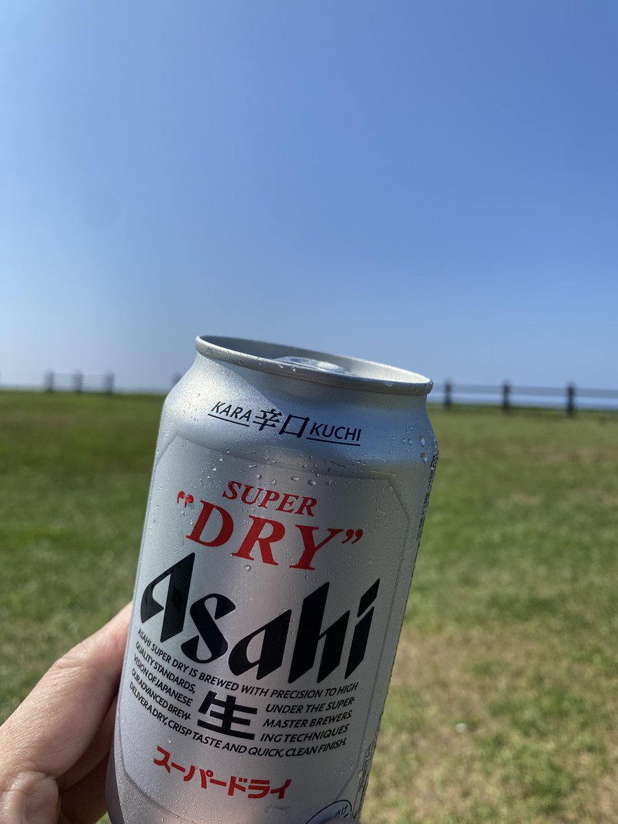 こんな日に北の方の海に来ちゃった…💦
警戒しながらもきゃんぱーい🍺