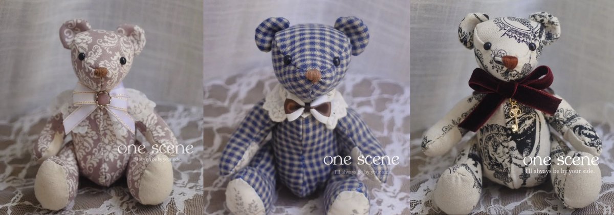 ㊗️お迎えが決まりました🧸🌿

□青いチェック柄のテディベア
□アンティーク風テディベア
□エレガントなピンクいろのテディベア

まとめてお迎えが決まりました✨
どれも、世界に一つしかないテディベアちゃんたちです！
無事お迎えしてもらえて、涙が出るほど嬉しい…

沢山可愛がってもらってね🧸💕