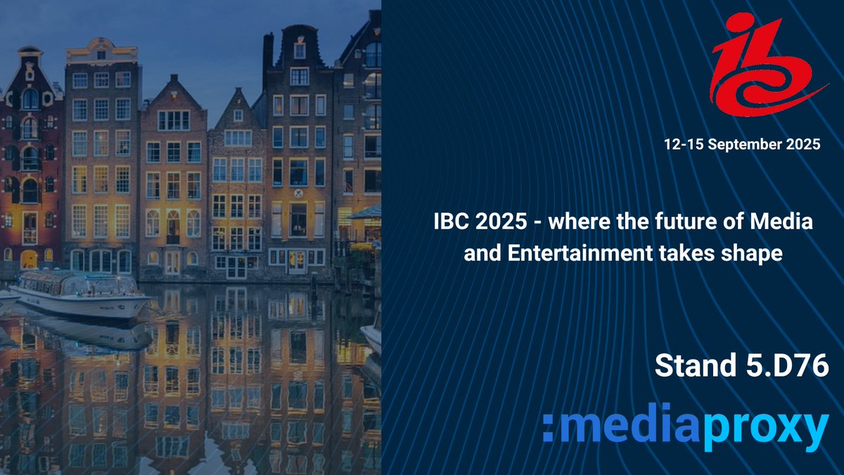 Mediaproxy's tweet photo. Mediaproxy is heading to @IBCShow in September with new tools redefining remote monitoring - https://t.co/21mmgRxxQo
Visit us at Stand 5.D76. The future of compliance monitoring starts here.
#Mediaproxy #IBC2025 #IBCShow #LogServer #Monwall #MonwallServer #Multiviewer https://t.co/gFttmkkU5c