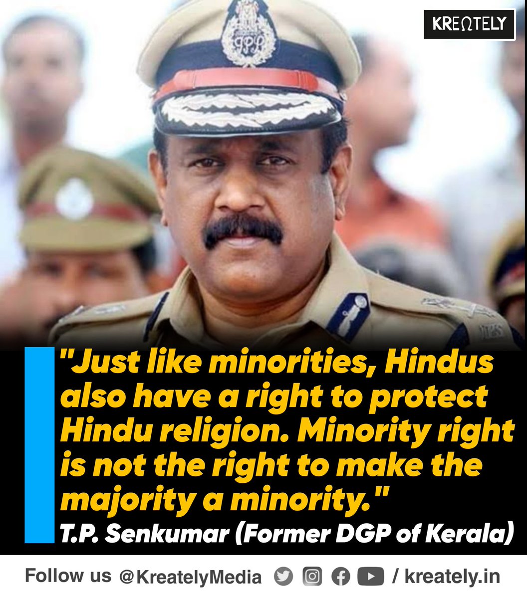 We need more unapologetic Hindus like <a href="/drtpsenkumar/">Dr TP Senkumar IPS</a> ji