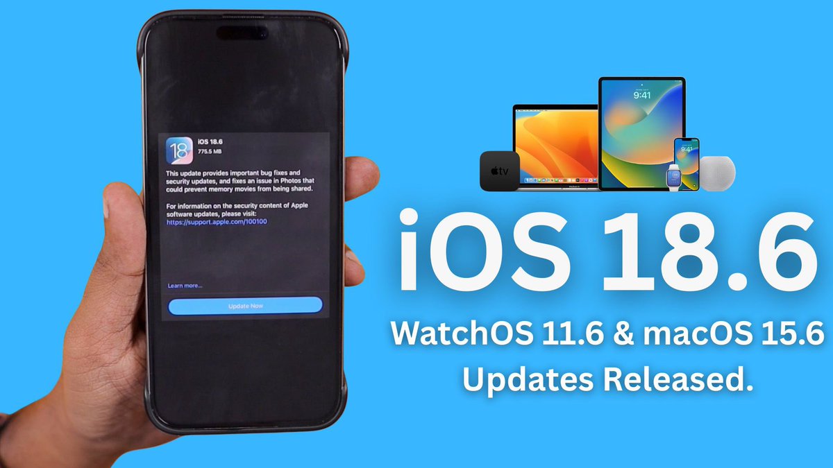 iOS 18.6 Update 🚀 Should You Install?

👉🏻Watch: youtu.be/aAtIXNWMTMw