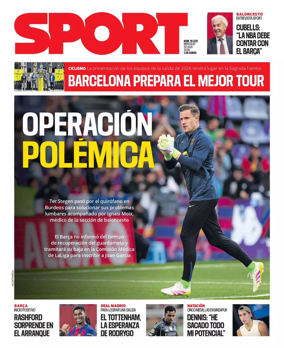 De los galones para Güller a la tentación saudí de Lewandowski. Un repaso a los periódicos españoles de hoy miércoles.
