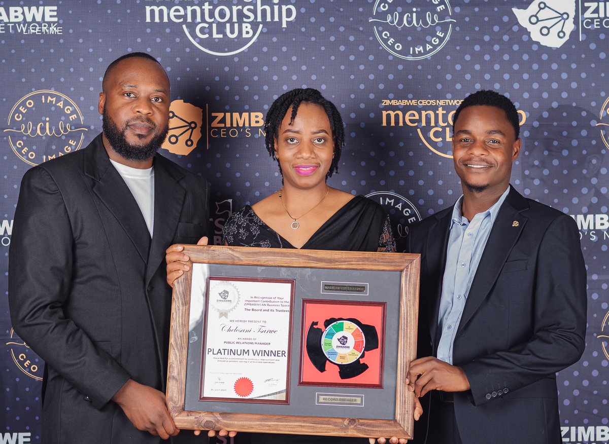 🏆👏🏽 TIMB is proud to celebrate our very own Chelesani Tsarwe, who has been honoured as a Platinum Winner in the category of Innovative Problem-Solving, Public Relations Managers by the Zimbabwe CEO Network! Chelesani’s recognition is a testament to the power of creativity,