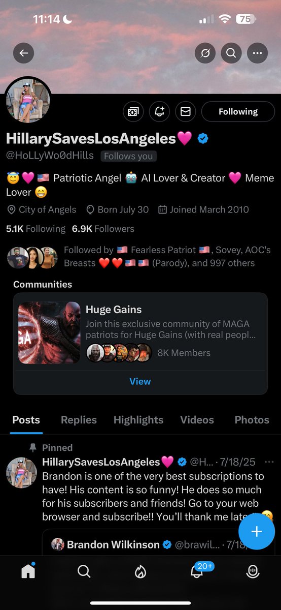 Erik-Conservative In Cali π (@caliucconserv) on Twitter photo Birthday Shoutout!! Please wish my friend <a href="/HoLLyWo0dHills/">HillarySavesLosAngelesπ©·</a> a very happy 19th birthday (just kidding, I have no clue on her age π€£) and a follow!! Letβs get her to 7.5K or above!! Please repost!
Happy Birthday Hillary!! Birthday Shoutout!! Please wish my friend <a href="/HoLLyWo0dHills/">HillarySavesLosAngelesπ©·</a> a very happy 19th birthday (just kidding, I have no clue on her age π€£) and a follow!! Letβs get her to 7.5K or above!! Please repost!
Happy Birthday Hillary!!
