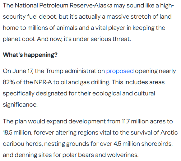 The only real explanation for this and everything else happening (EPA finally completely giving up its mission for example) is that the elites know there's no unringing the bell of tipping points and feedback loops and they're in fire sale mode to get what they can for themselves