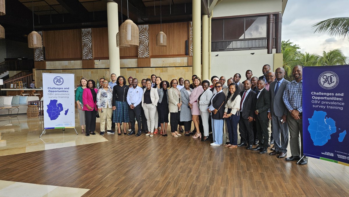 unwomenafrica's tweet photo. Every statistic on gender-based violence is the voice of someone affected. This week, SADC Secretariat and @UN_Women host statistics &amp; gender experts to unpack #GBVData in Mauritius w/@WorldBank support. @SADC_News. #WomenCount #MoreThanNumbers. Learn https://t.co/FGM7XDMbCH https://t.co/pzDWAZgPPV