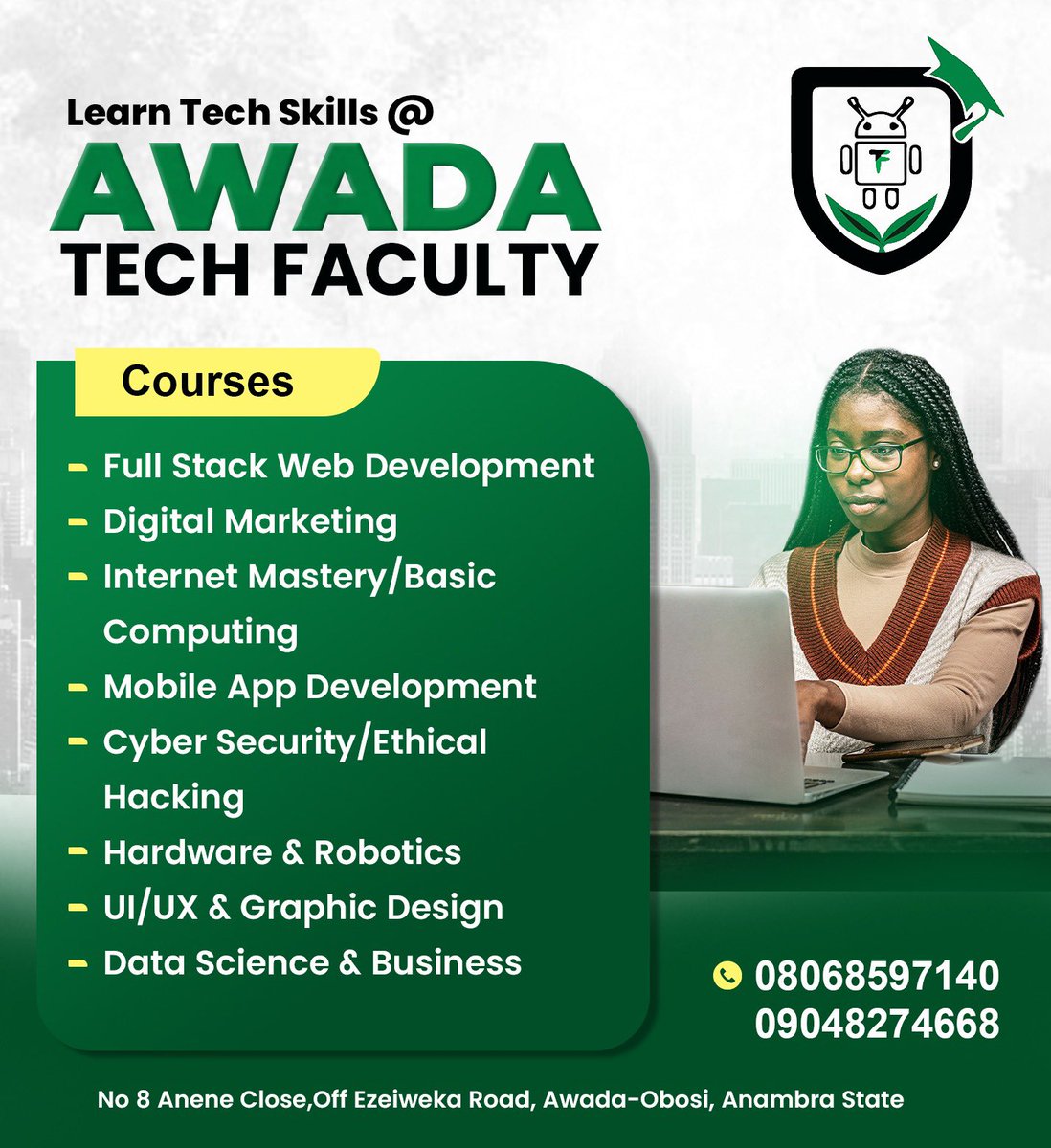 AwadaTech's tweet photo. UI/UX design looks good from afar.
 But it’s better when you decide to learn it.
Want to know the best part? Registering with us makes the journey smoother.
Send us a dm today to get started #TechSkills #UIUXDesign #AwadaTechFaculty https://t.co/l0VKx1UITS