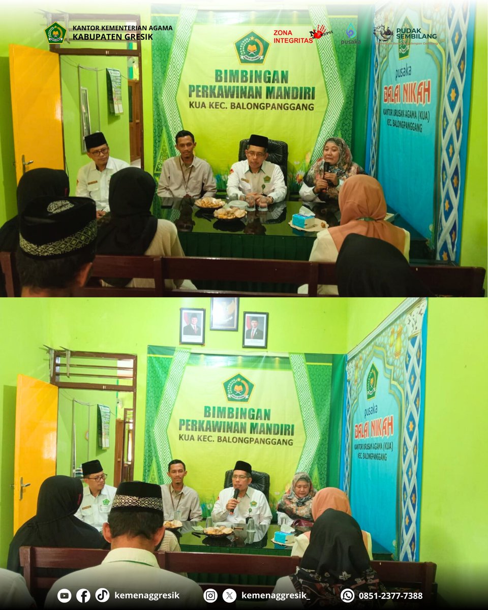 kemenaggresik_'s tweet photo. KUA Balongpanggang &amp; YDSF bikin gebrakan! 📷 Petani Gresik ga cuma dikasih modal, tapi dilatih jadi jawara tani. Dari desa, ketahanan pangan dimulai! 📷 Siapa bilang KUA cuma urus nikah? https://t.co/1NdWZLKAq2