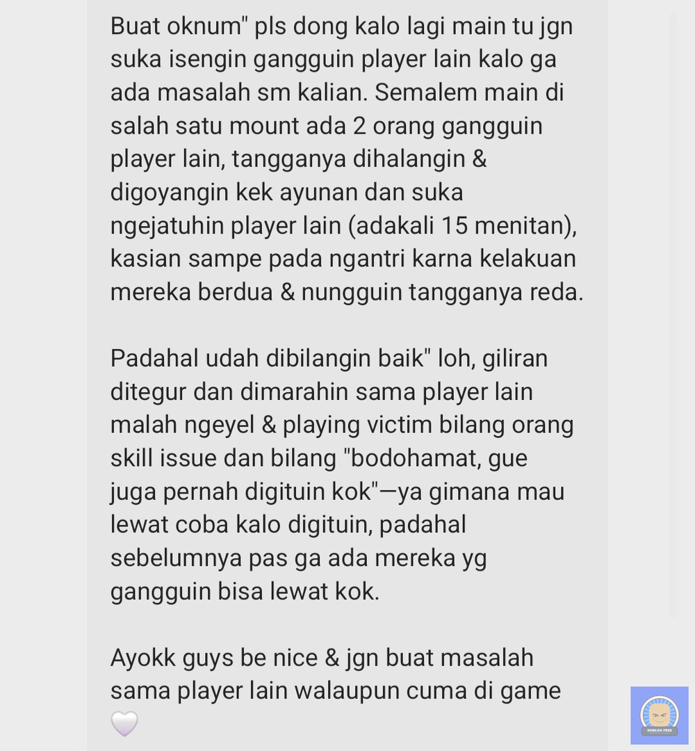 roblox_fess's tweet image. !roblox pls be nice guys 🤍