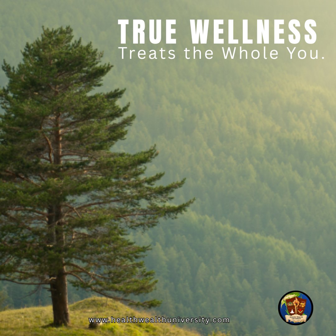 HealthWealthUni's tweet photo. 🌿✨ True Wellness Treats the Whole You! It's time to embrace holistic health that nurtures mind, body, and spirit. Discover your path to complete wellness at [https://t.co/u7H3yKH9mR] 🌱 #TrueWellness #HolisticHealth #HealthWealthUniversity https://t.co/RK59p6jmAU