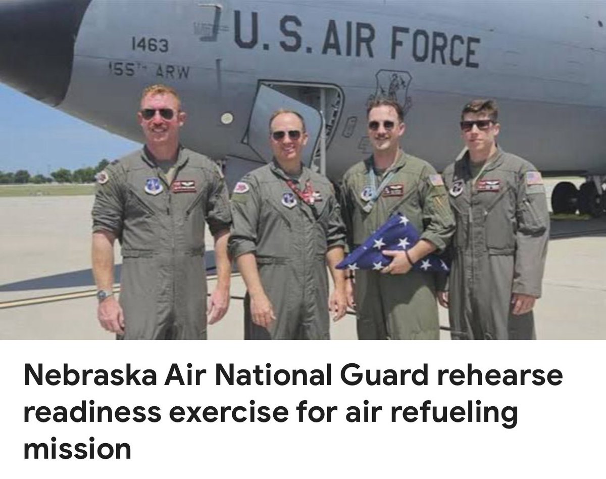 The Nebraska Air National Guard rehearsal.