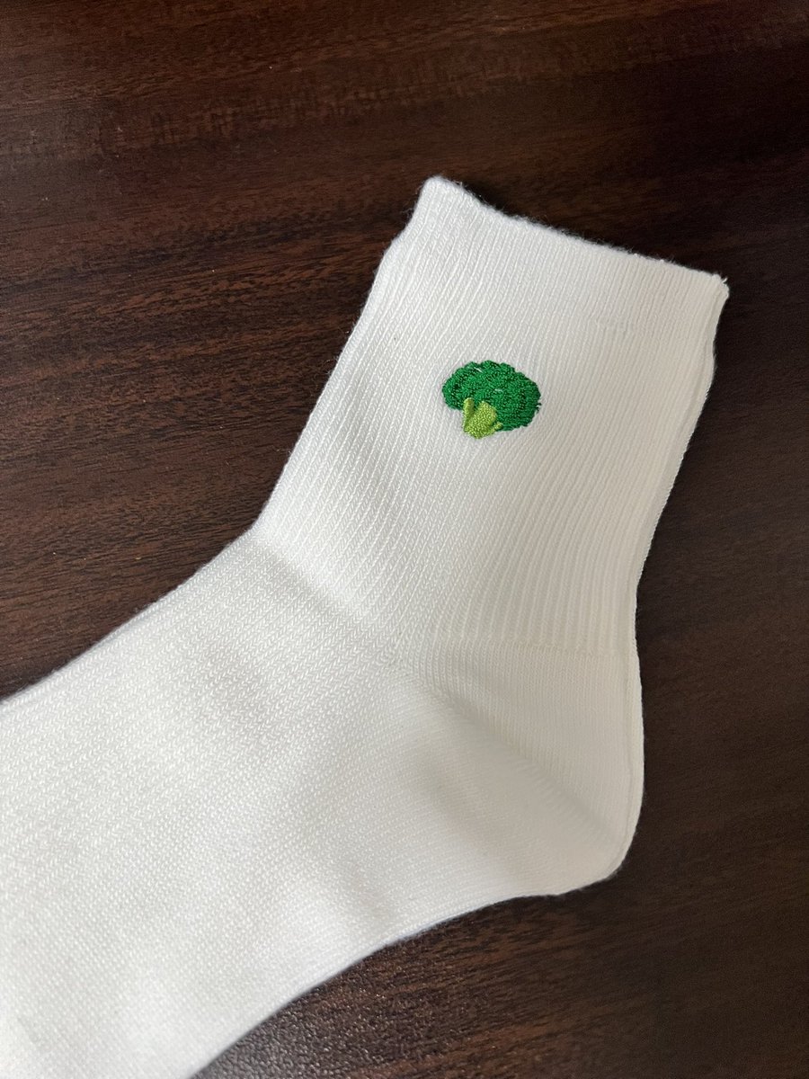 お揃いでブロッコリー🥦︎の靴下プレゼントされた