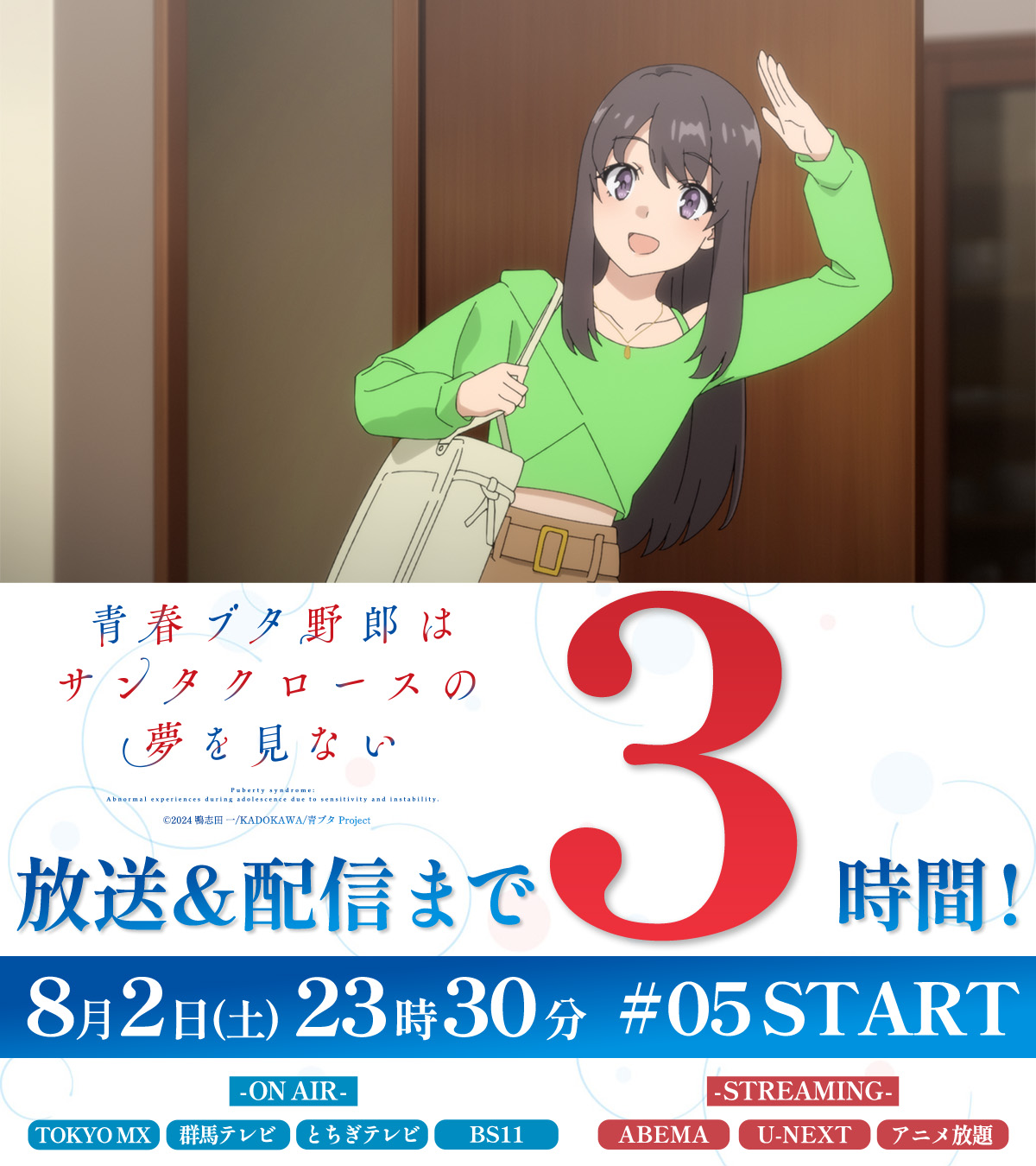 アニメ「青春ブタ野郎」シリーズ公式 on X: 