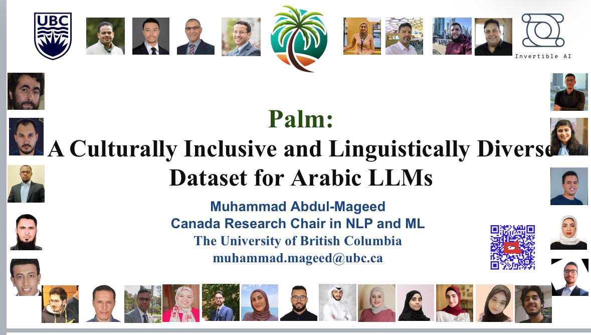 Join us today at #ACL2025 for the human-centered NLP session. We will be presenting Palm 🏝️, followed by a panel discussion with a lot of timely and engaging talk points. 

Time: today, Wed July 30
at 9:00-10:30

Place: Hall C, Session 11: IP-Orals, Panel 3: Human-centred NLP