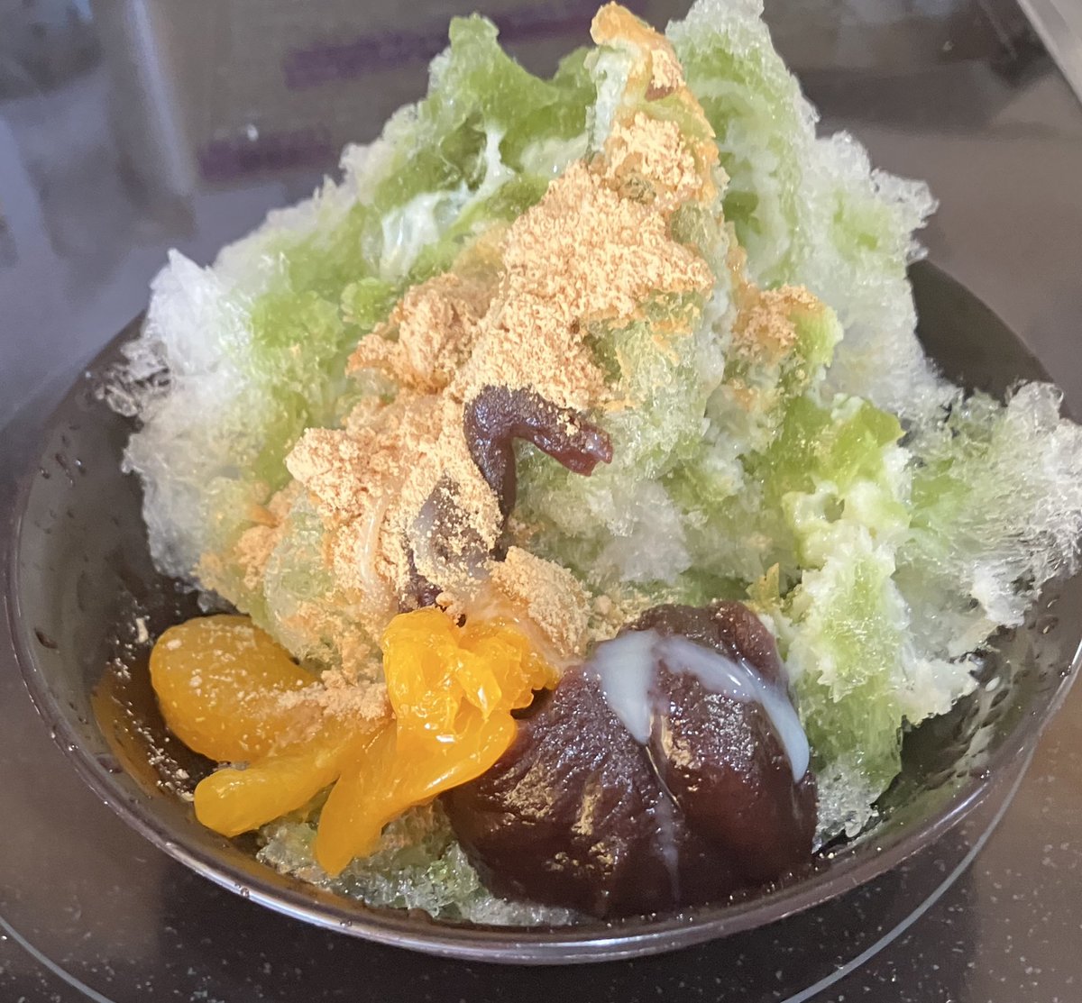 会社でかき氷もらったから食べた