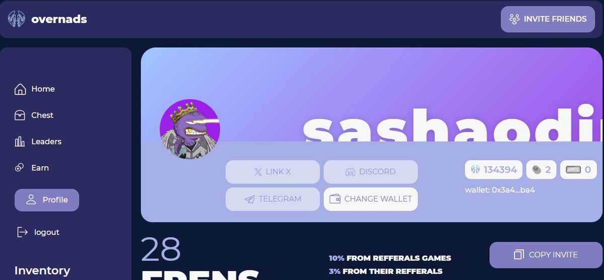 sashaodin's tweet photo. from the very first day of beta testing from @overnads 🫰
I haven't been able to knock out more than one WL yet, but I see many people have half as many points and have two WL each, but am I so unlucky? or what kind of algorithm is there to win😼
#overnads #monad https://t.co/T79YJhCYRr