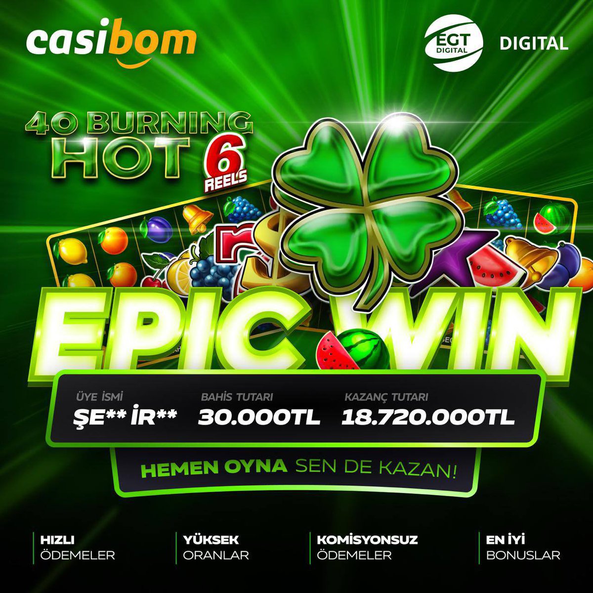 Kazananların adresi belli, gerisi detay! 💸

👉 Casibom Giriş : t.ly/Casibom-TR

#casibom