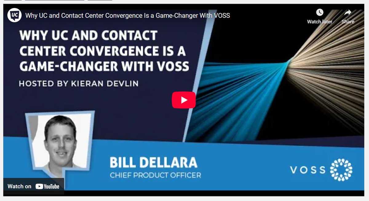 It’s time to merge UCaaS and CCaaS management

UC and CC are converging – are you ready? In this must-watch conversation, <a href="/uctodaynews/">UC Today</a> sits down with VOSS, to explore why now is the time to unify UCaaS and CCaaS management.

🎥 Watch the interview: 
uctoday.com/tv/why-uc-and-…