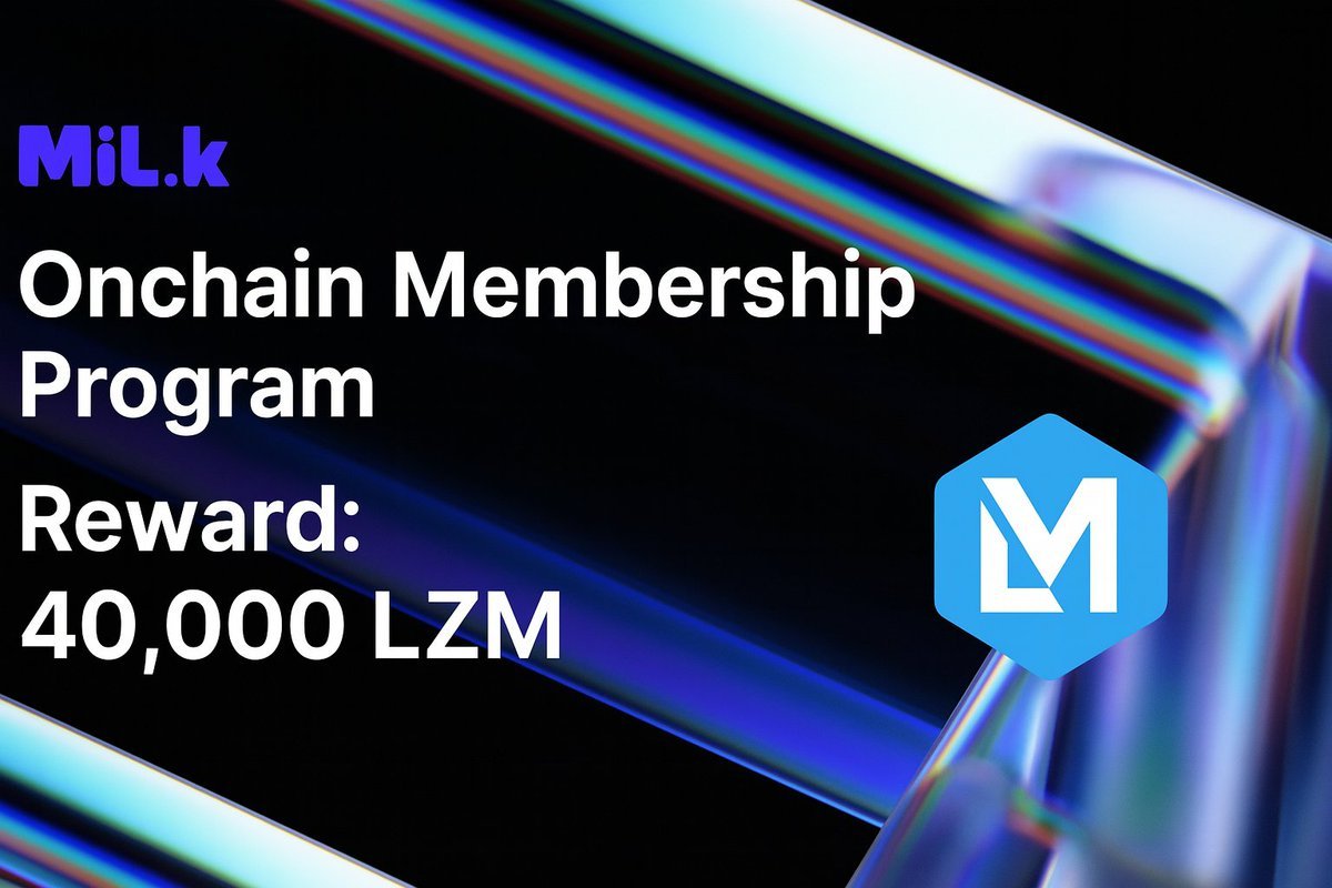 milk_alliance's tweet photo. 🎯 MiL.k Onchain Membership Program is Now Live!

We’re excited to introduce MiL.k’s exclusive onchain membership program using $LZM!  

💎 40,000 $LZM in rewards are up for grabs!Earn points on the leaderboard and get rewarded by contributing to the MiL.k community.

✔️  Tasks include both onchain & offchain actions: 
• Follow @milk_alliance on X 
• Join our Telegram community 
• Hold 100+ $LZM
• Swap or trade $LZM on Arbitrum One

🏆 Rewards will be distributed based on final leaderboard rankings.

🔗 Start now: https://t.co/Dhr3p41QNN