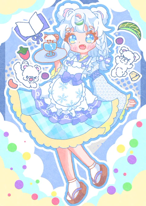 シロクマアイスちゃん #創作 #創作イラスト